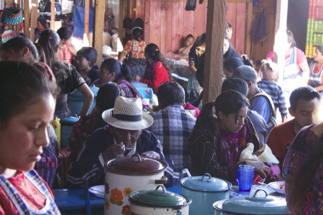 Lunchtime at the market.
