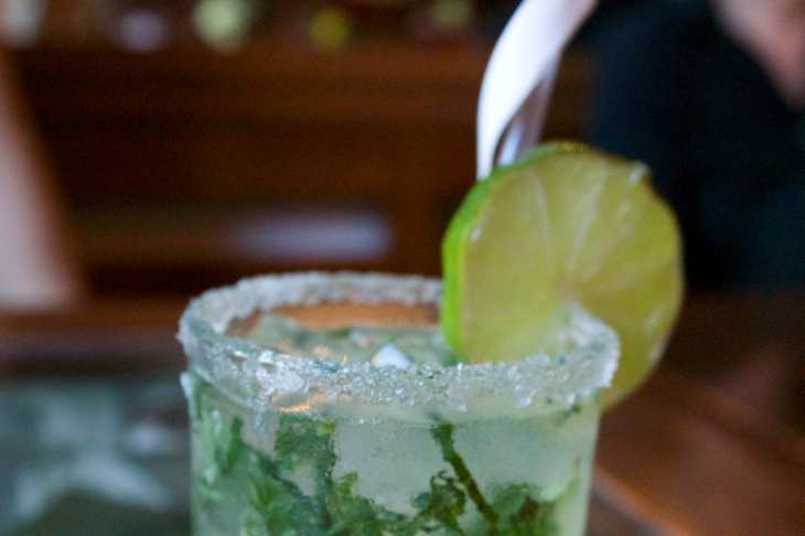 A mojito at Caffe Bourbon