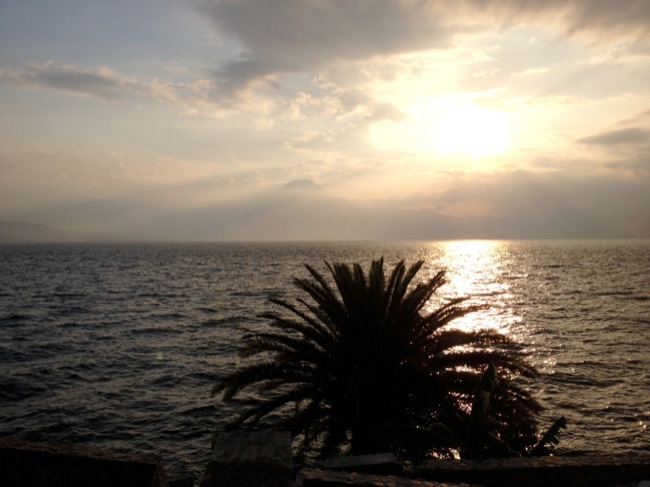 Sunset over Lake Atitlán