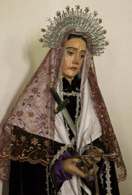 Santa Caterina herself, in the church at Santa Caterina