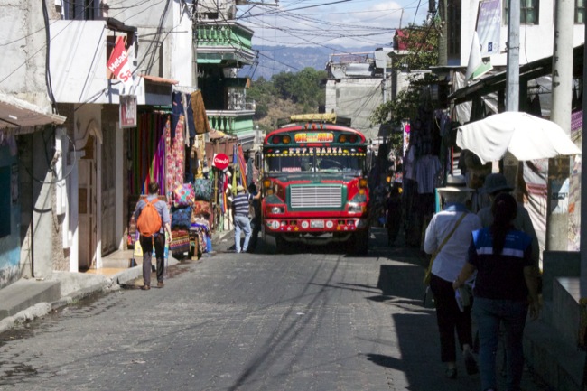 On the street of Santiago