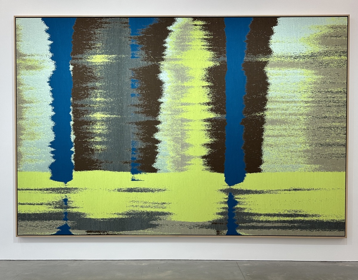 Yellow and blue abstract art