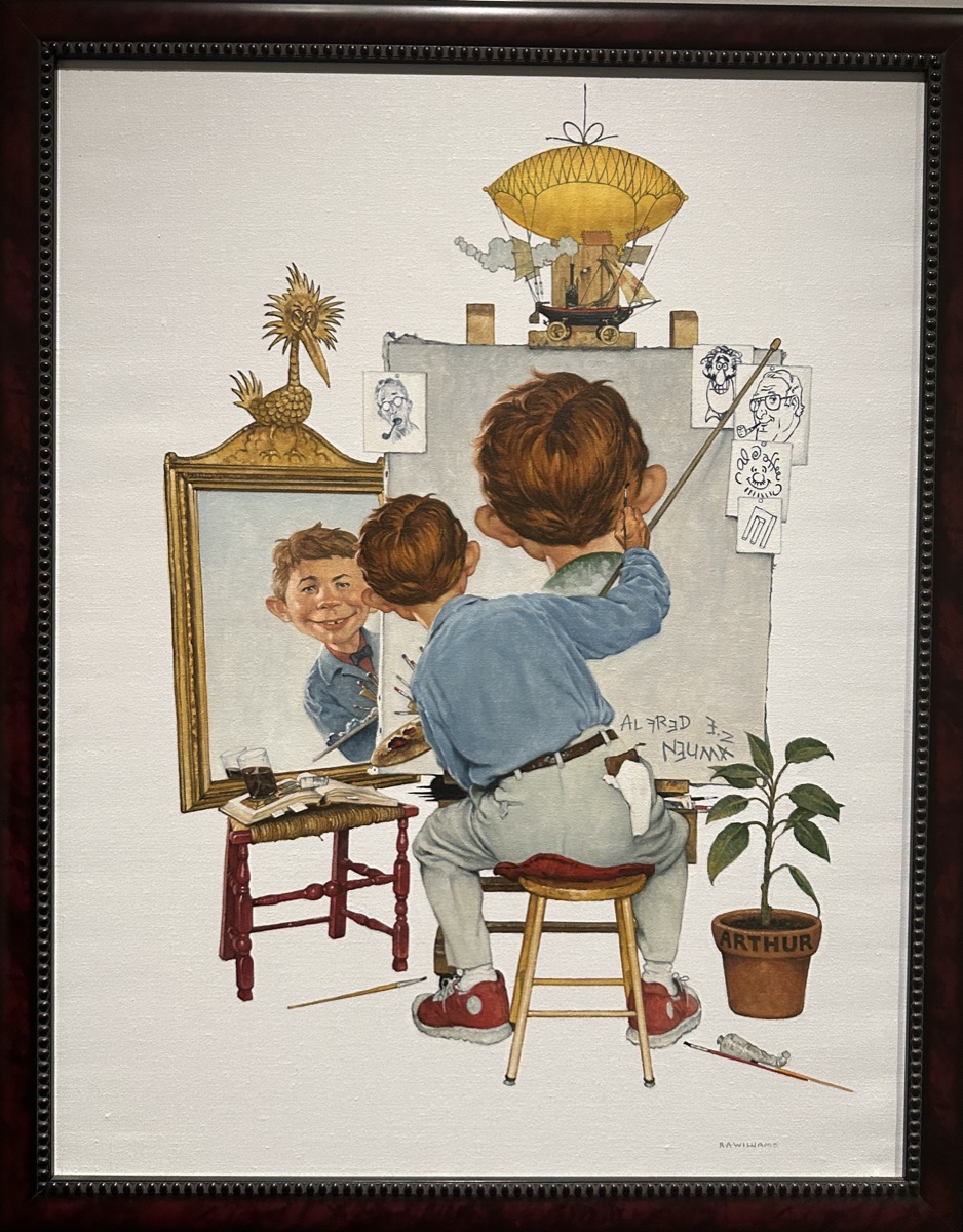 A Mad magazine painting